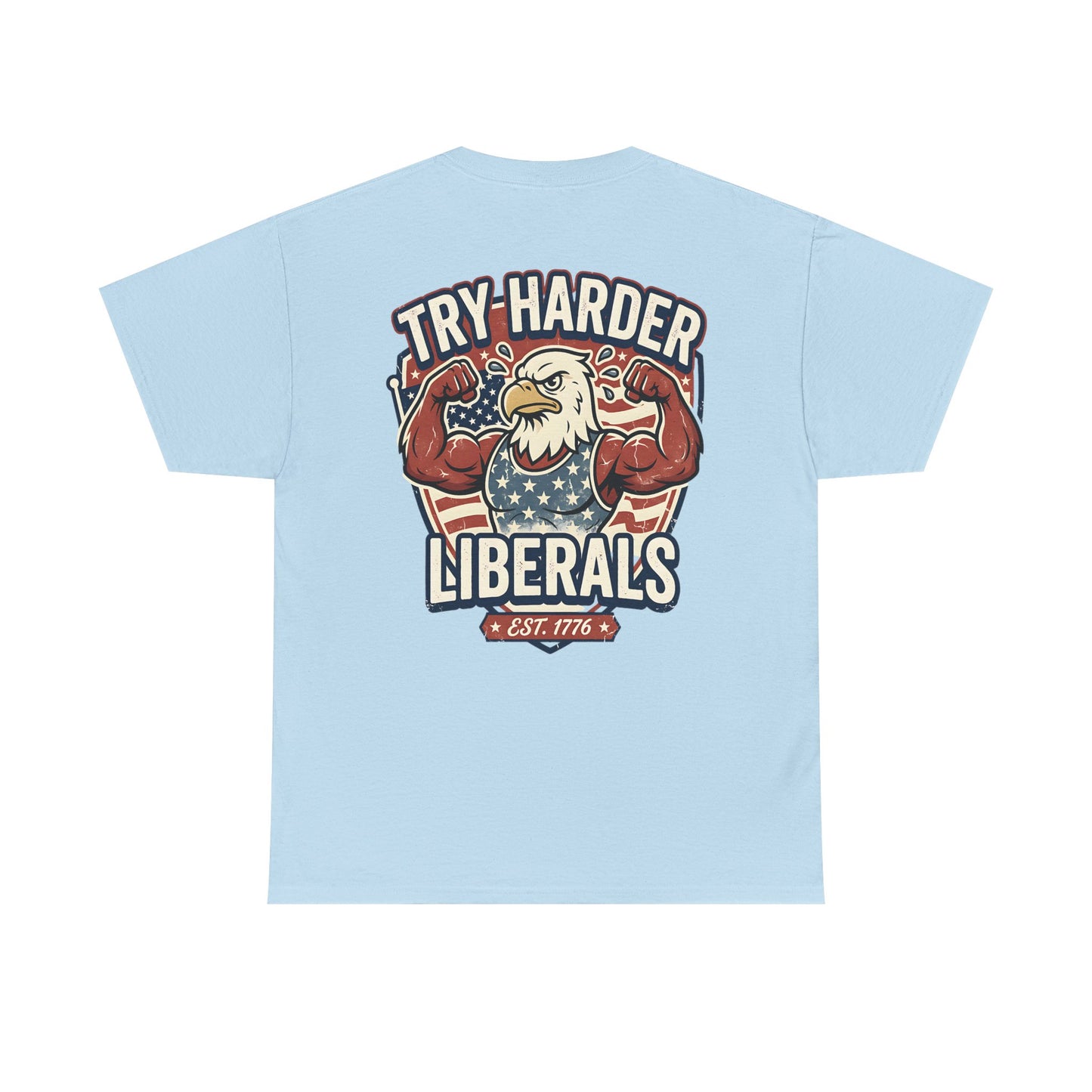 Patriotic Eagle Unisex Cotton Graphic T-Shirt