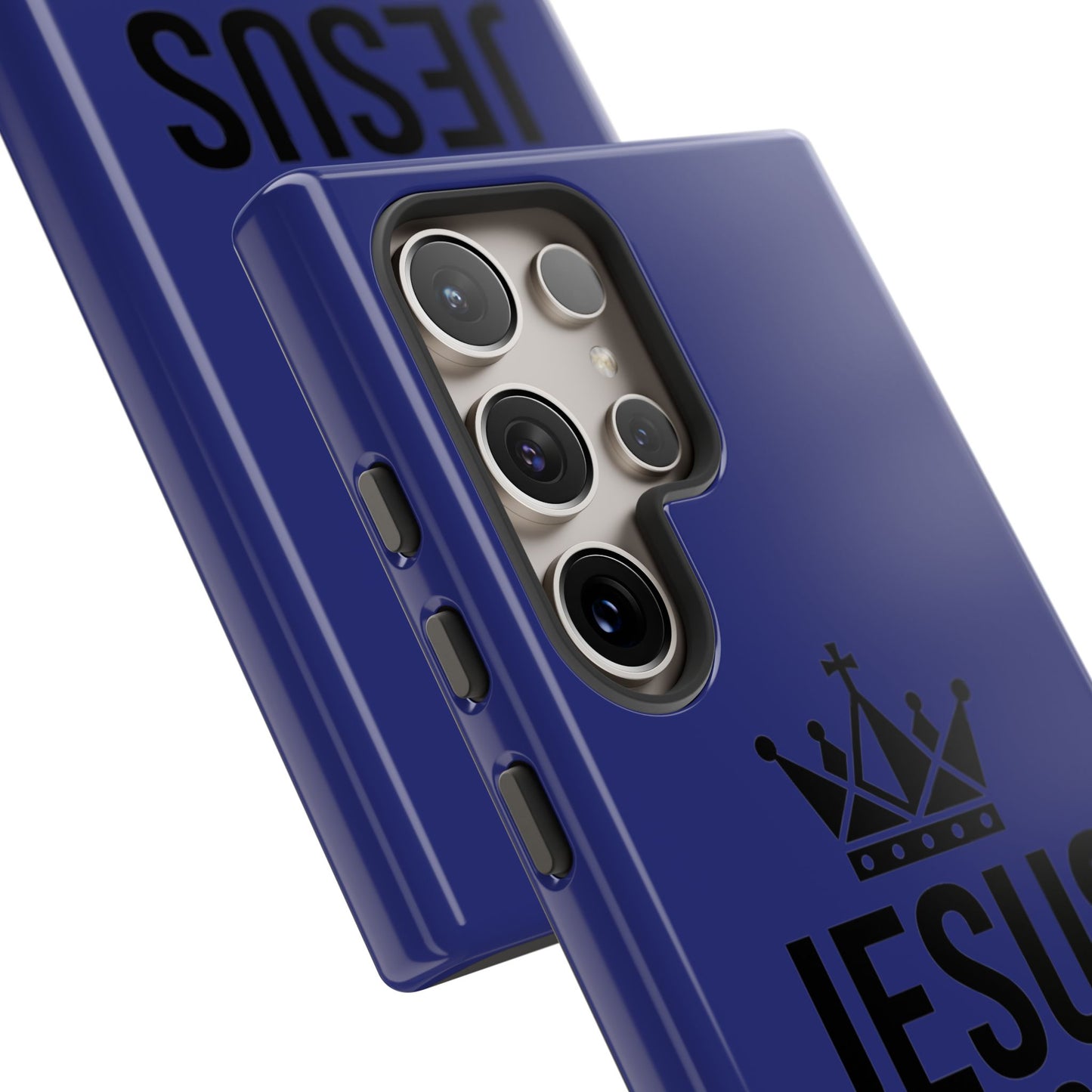 Jesus Is King Phone Case – Christian Faith Religious Protective Cover