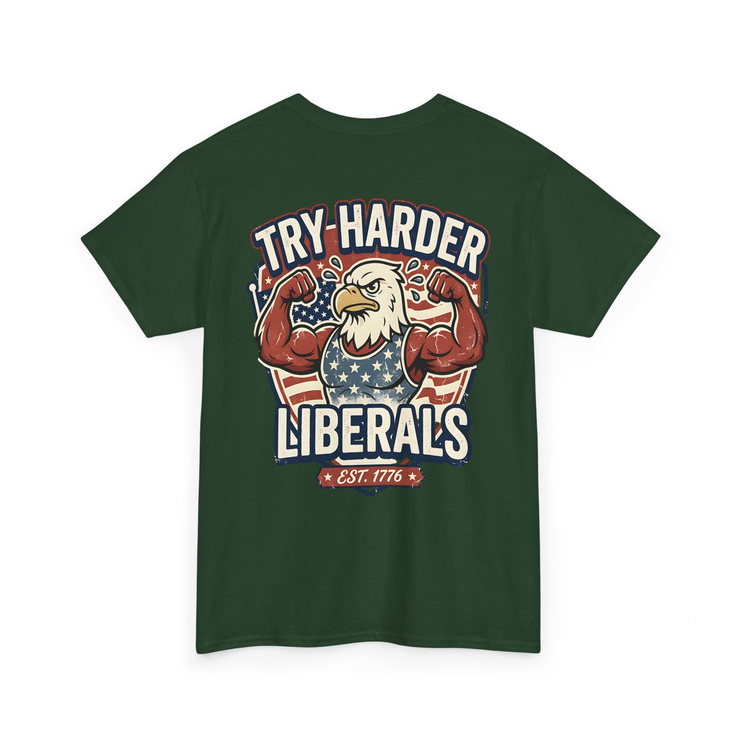 Patriotic Eagle Unisex Cotton Graphic T-Shirt