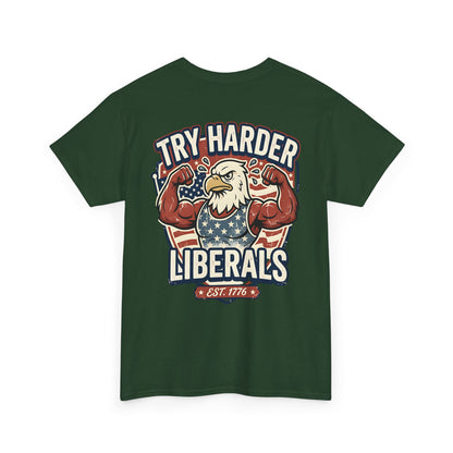 Patriotic Eagle Unisex Cotton Graphic T-Shirt