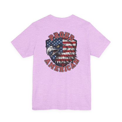 Proud American Tee — Right Wing USA Eagle Flag Patriotic T-Shirt