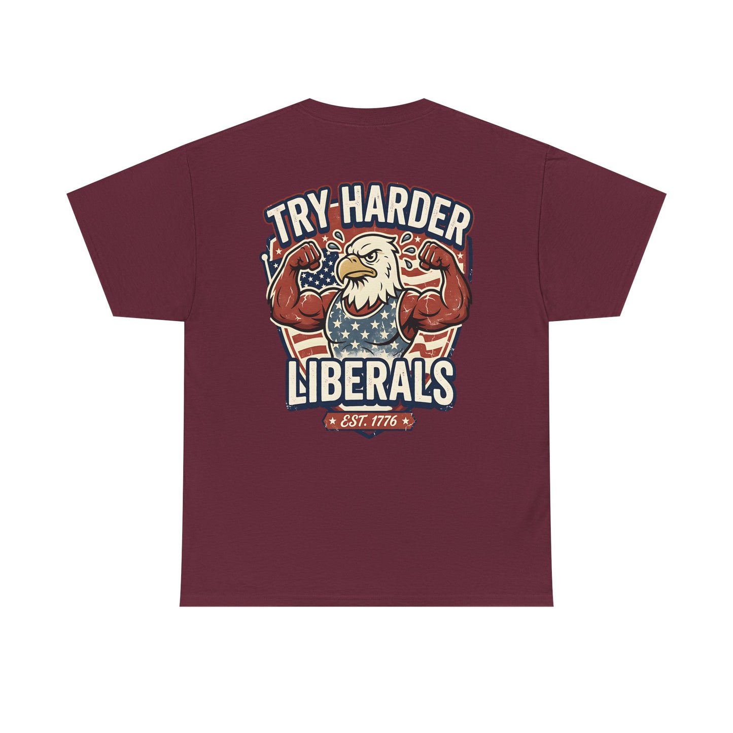 Patriotic Eagle Unisex Cotton Graphic T-Shirt