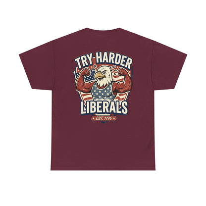 Patriotic Eagle Unisex Cotton Graphic T-Shirt