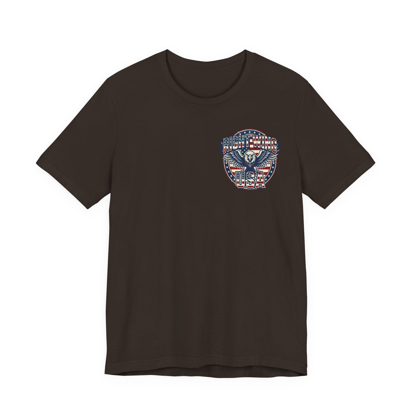 Professional Button Pusher Tee — Patriotic Eagle & Donkey Political Graphic Shirt