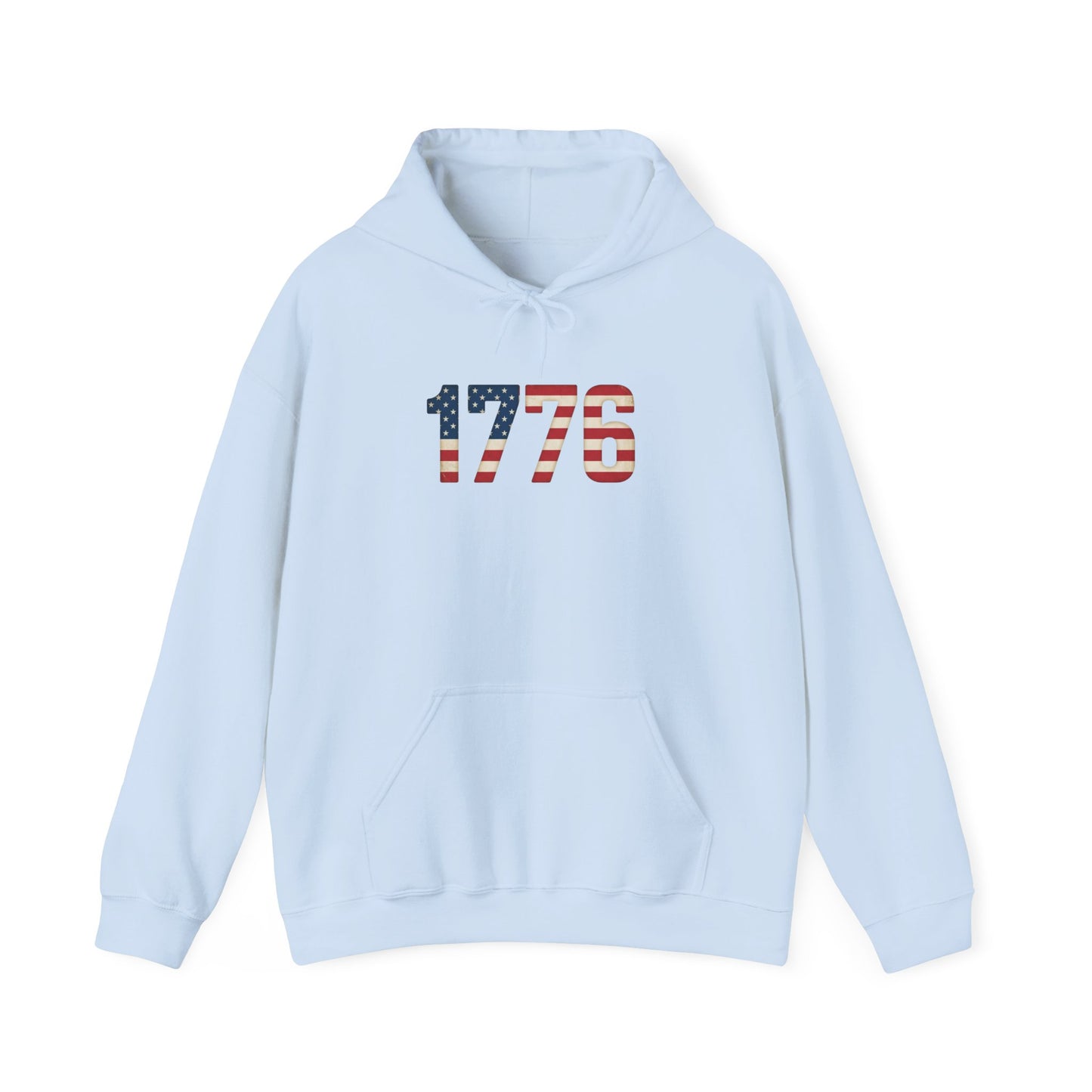 1776 American Made Hoodie — Patriotic USA Flag Sweatshirt