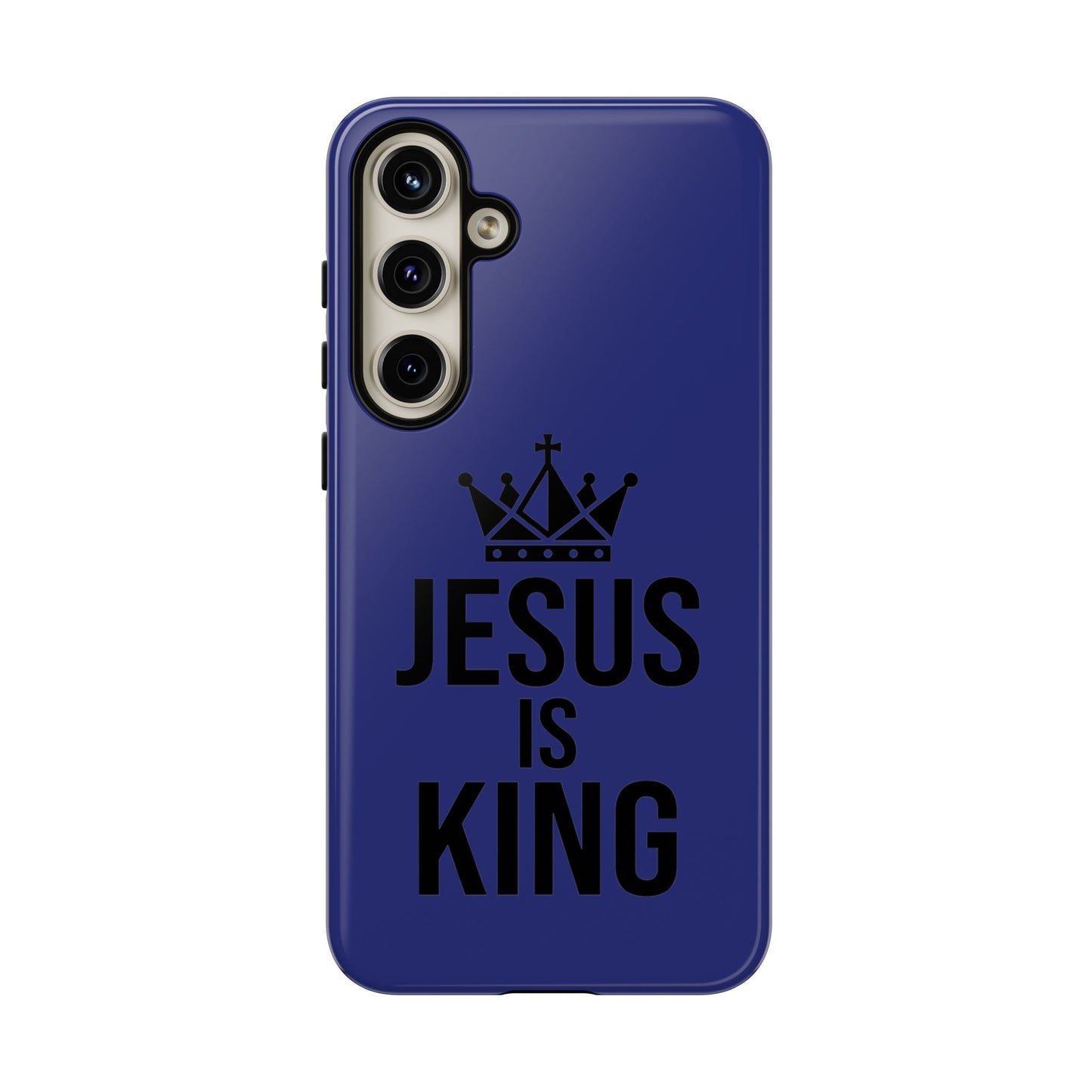 Jesus Is King Phone Case – Christian Faith Religious Protective Cover