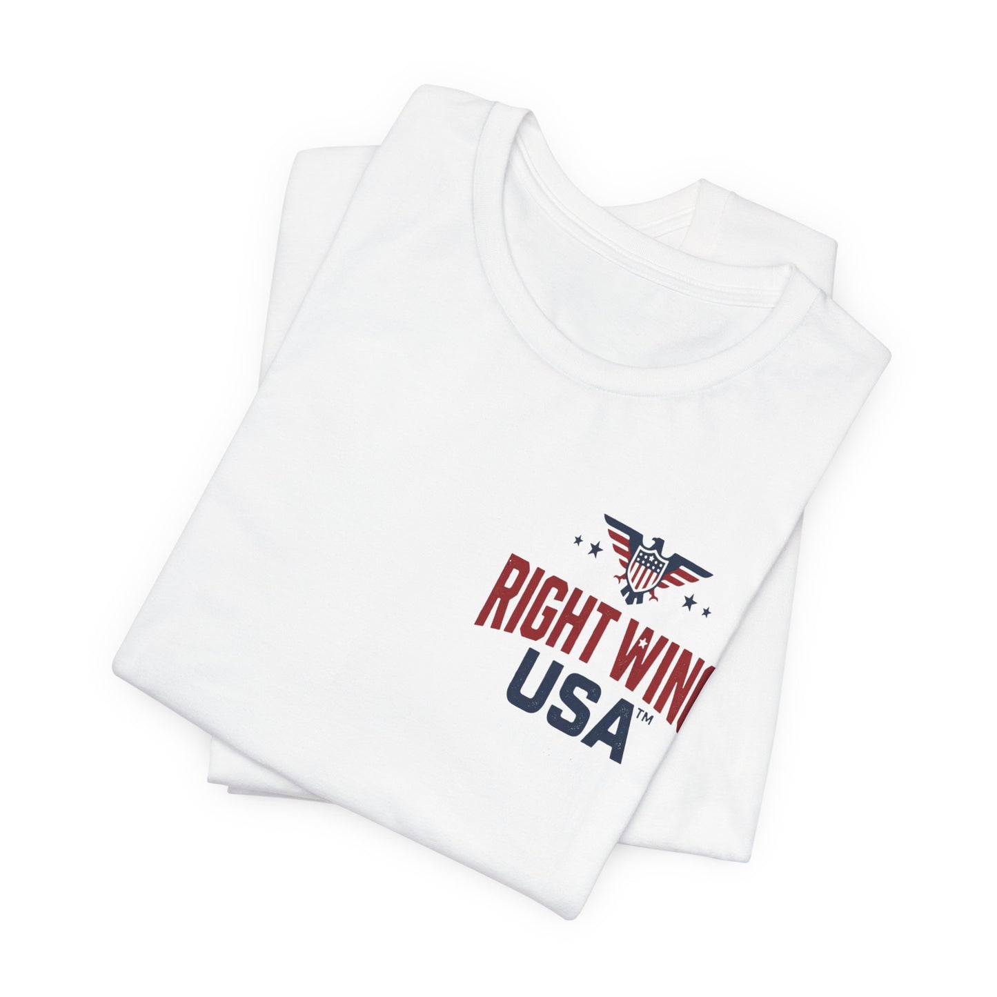 Proud American Tee — Right Wing USA Eagle Flag Patriotic T-Shirt