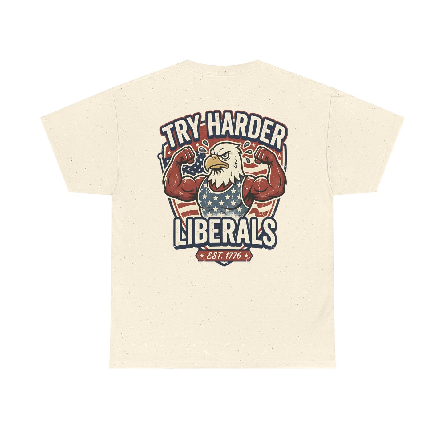Patriotic Eagle Unisex Cotton Graphic T-Shirt