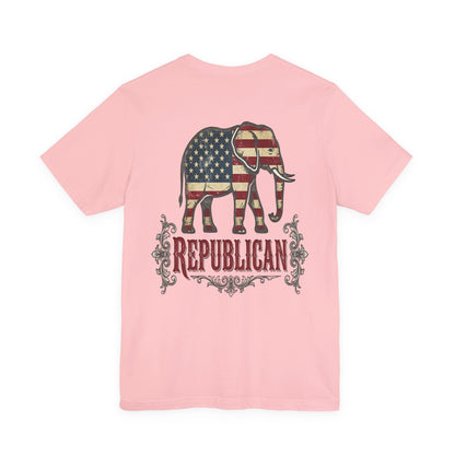 Republican Elephant Tee — Patriotic American T‑Shirt