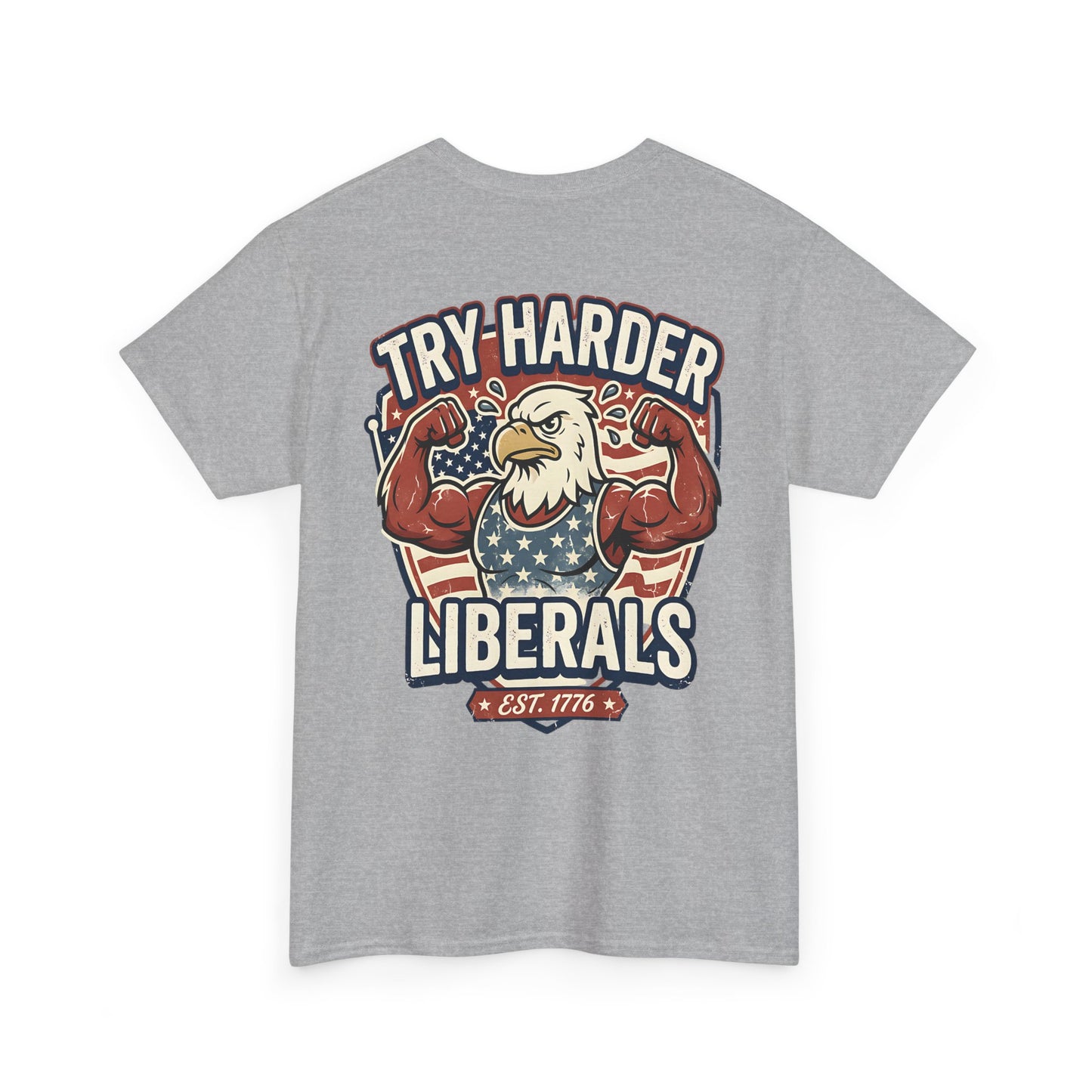 Patriotic Eagle Unisex Cotton Graphic T-Shirt