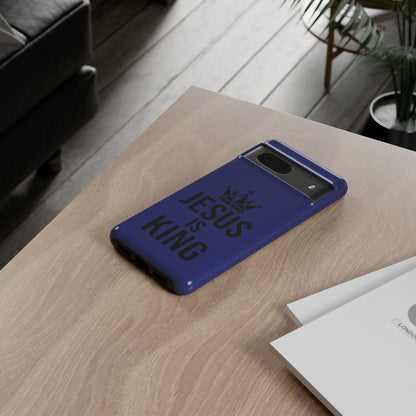 Jesus Is King Phone Case – Christian Faith Religious Protective Cover