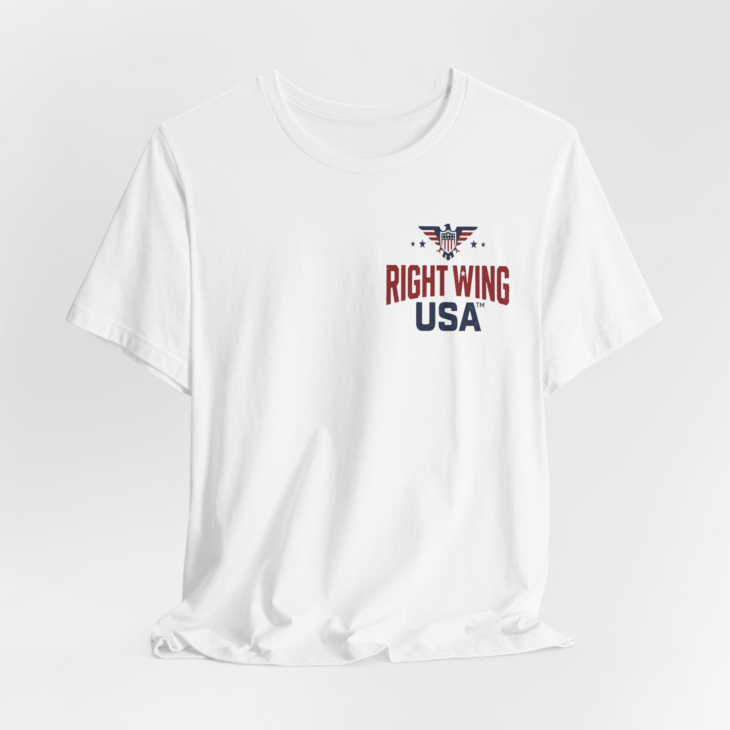 Proud American Tee — Right Wing USA Eagle Flag Patriotic T-Shirt
