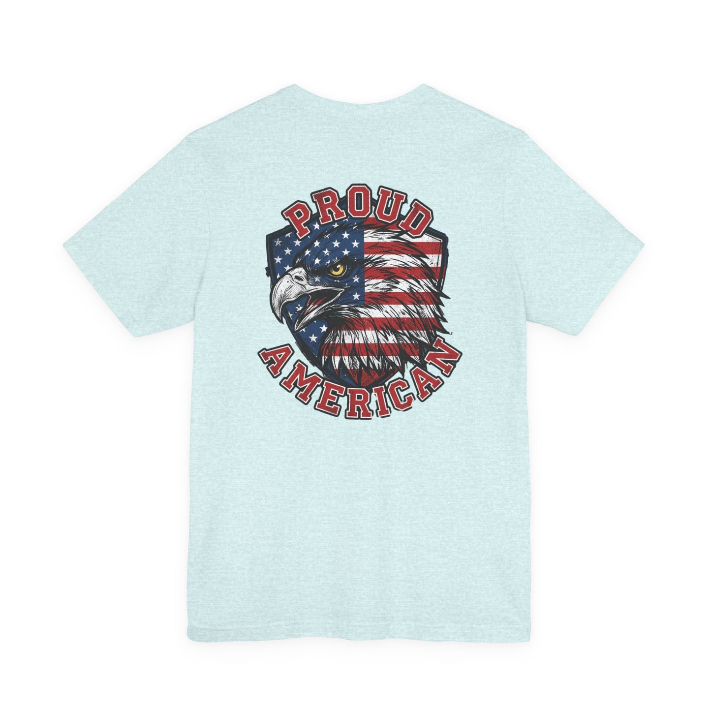 Proud American Tee — Right Wing USA Eagle Flag Patriotic T-Shirt