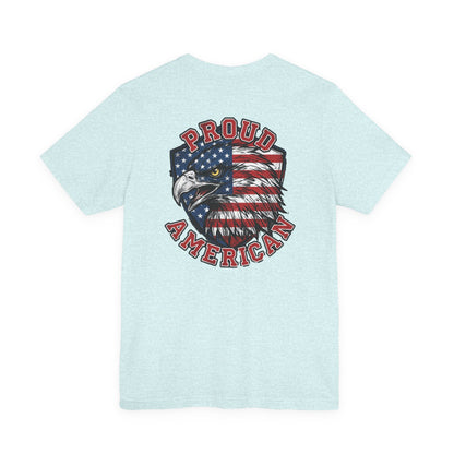Proud American Tee — Right Wing USA Eagle Flag Patriotic T-Shirt
