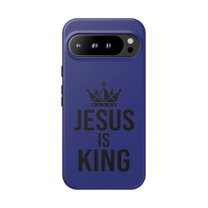 Jesus Is King Phone Case – Christian Faith Religious Protective Cover