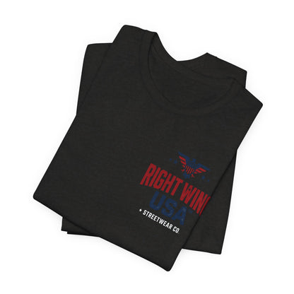 Proud American Tee — Right Wing USA Eagle Flag Patriotic T-Shirt