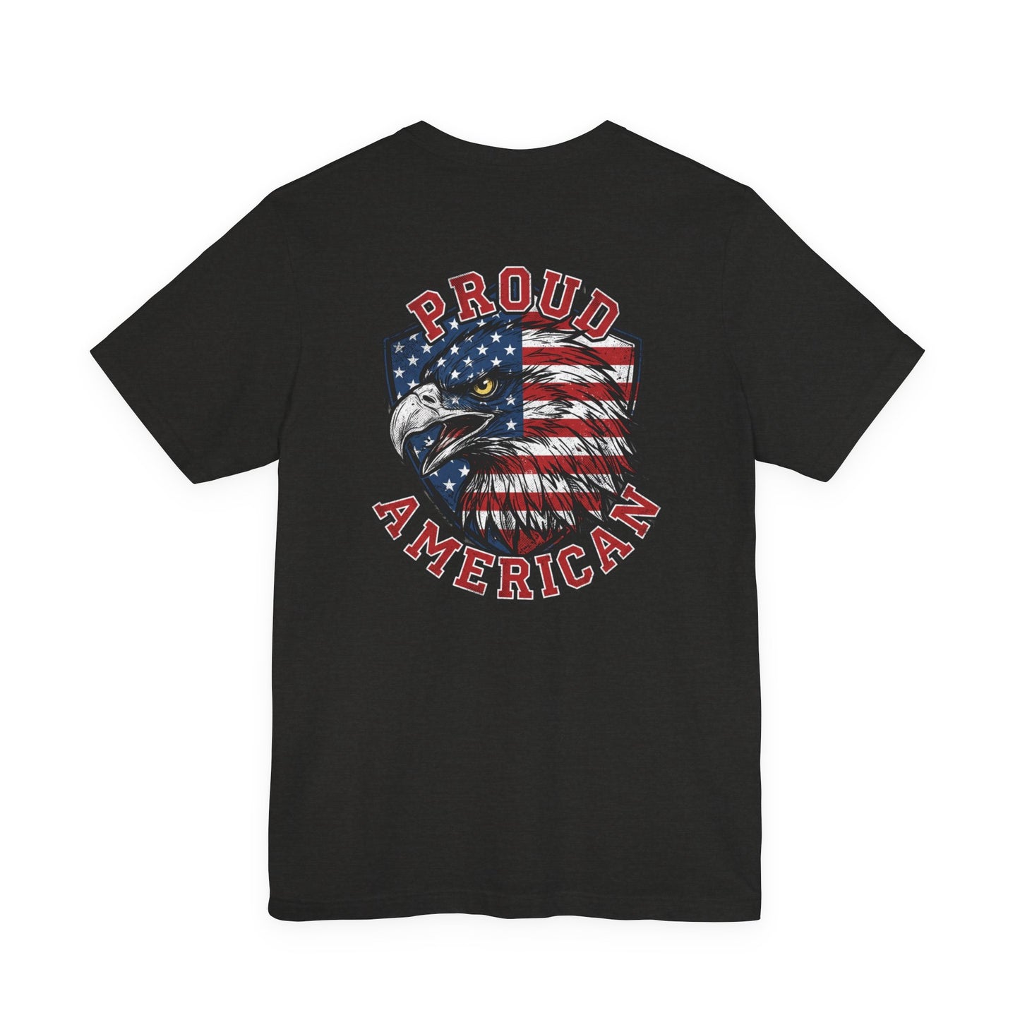 Proud American Tee — Right Wing USA Eagle Flag Patriotic T-Shirt