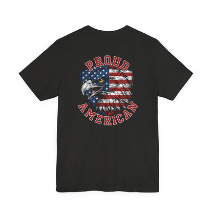 Proud American Tee — Right Wing USA Eagle Flag Patriotic T-Shirt