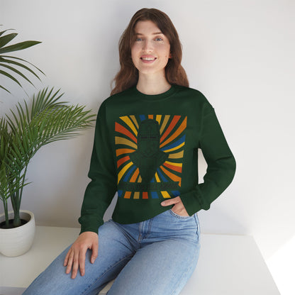 Armor of Faith Crewneck Sweatshirt — "Put On The Full Armor" Christian Graphic Pullover