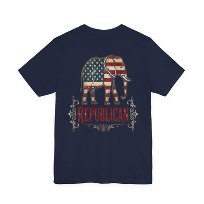 Republican Elephant Tee — Patriotic American T‑Shirt