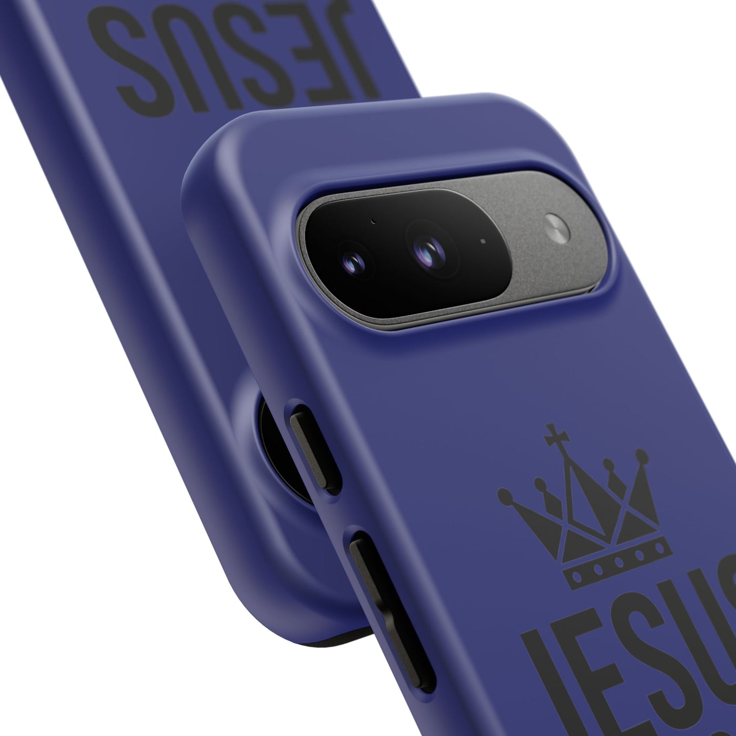 Jesus Is King Phone Case – Christian Faith Religious Protective Cover