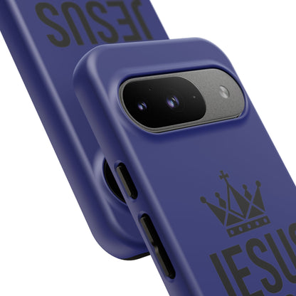 Jesus Is King Phone Case – Christian Faith Religious Protective Cover