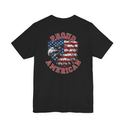Proud American Tee — Right Wing USA Eagle Flag Patriotic T-Shirt