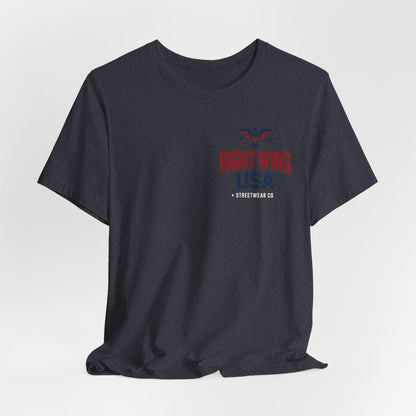 Proud American Tee — Right Wing USA Eagle Flag Patriotic T-Shirt