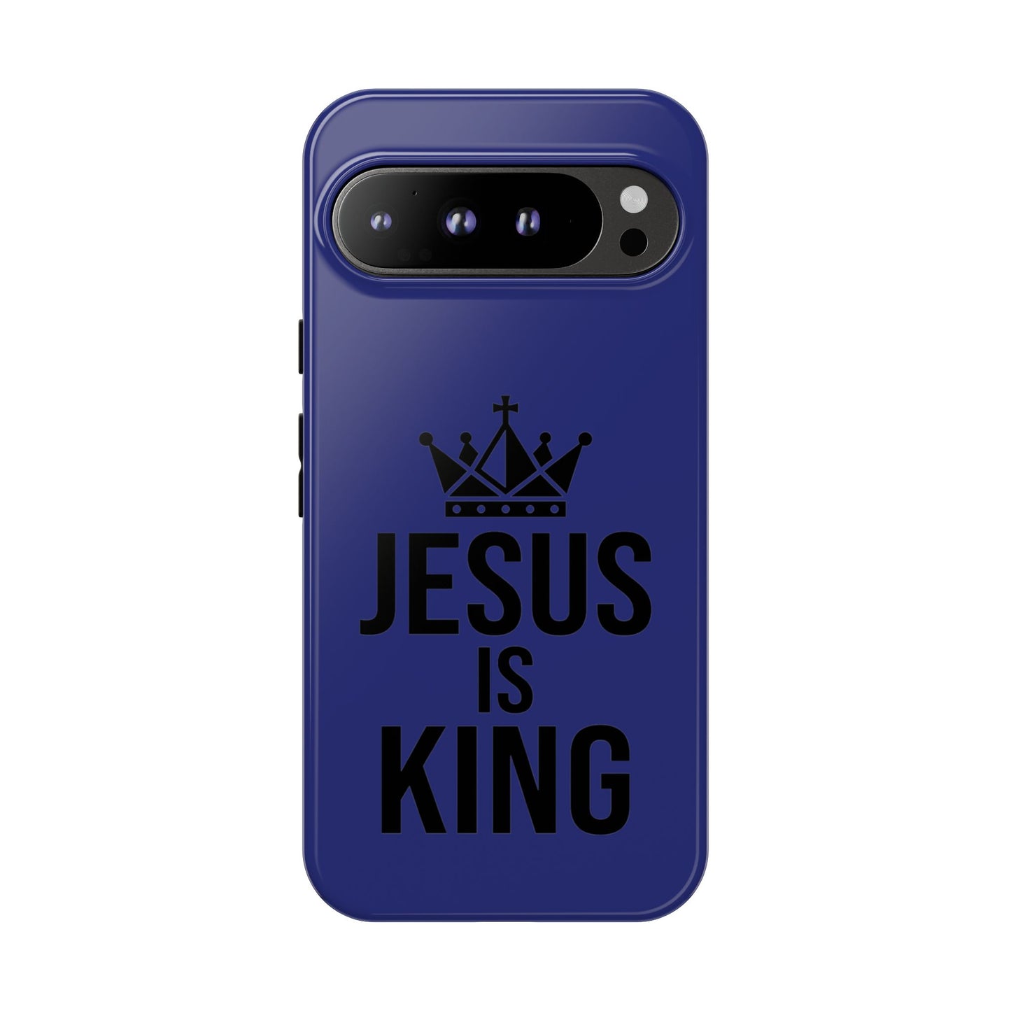 Jesus Is King Phone Case – Christian Faith Religious Protective Cover