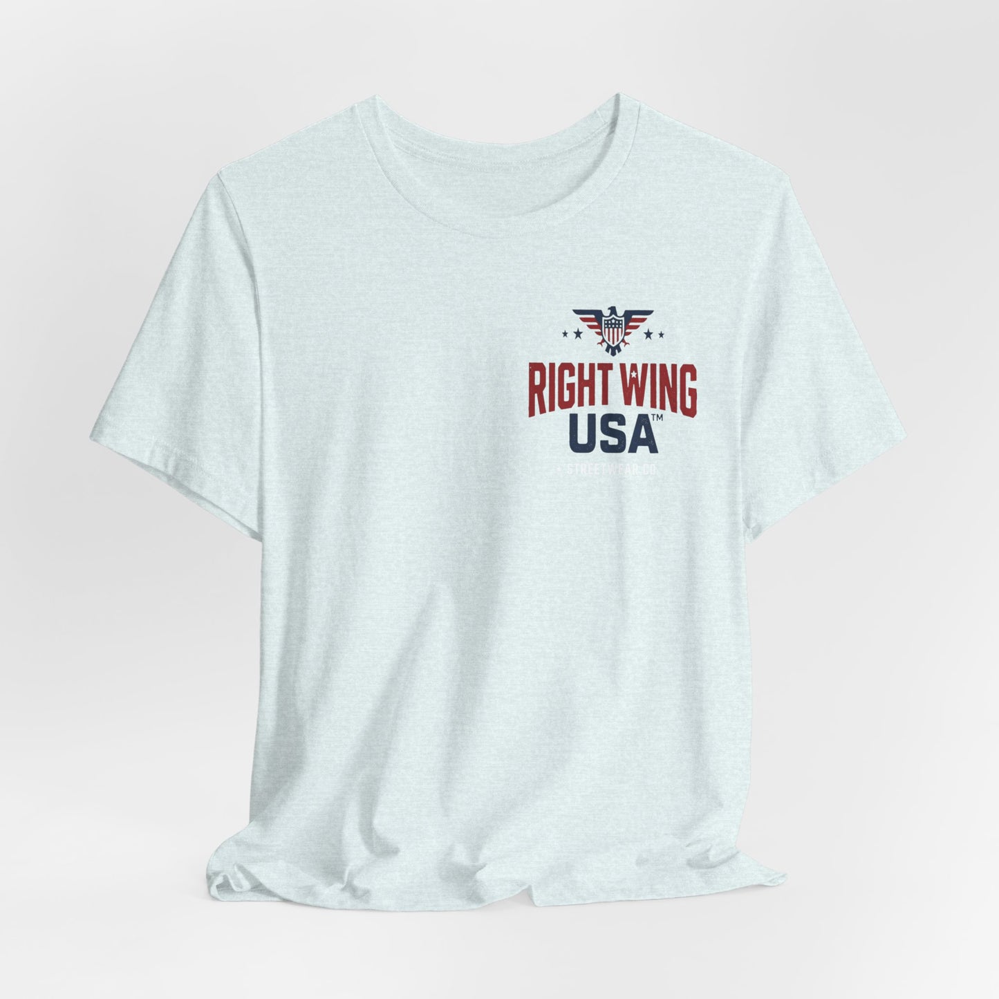 Proud American Tee — Right Wing USA Eagle Flag Patriotic T-Shirt