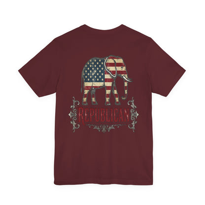 Republican Elephant Tee — Patriotic American T‑Shirt