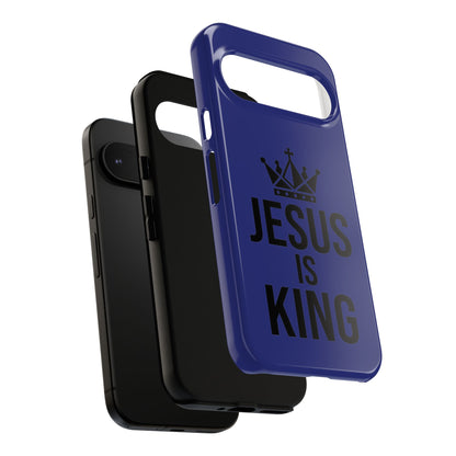 Jesus Is King Phone Case – Christian Faith Religious Protective Cover