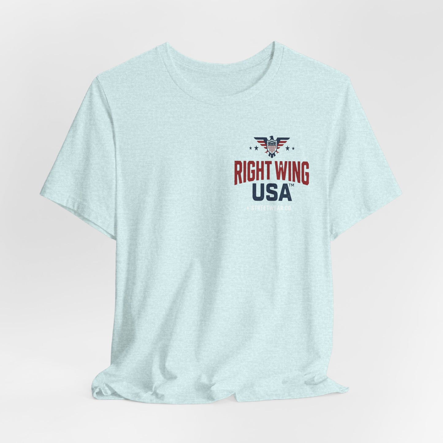 Proud American Tee — Right Wing USA Eagle Flag Patriotic T-Shirt