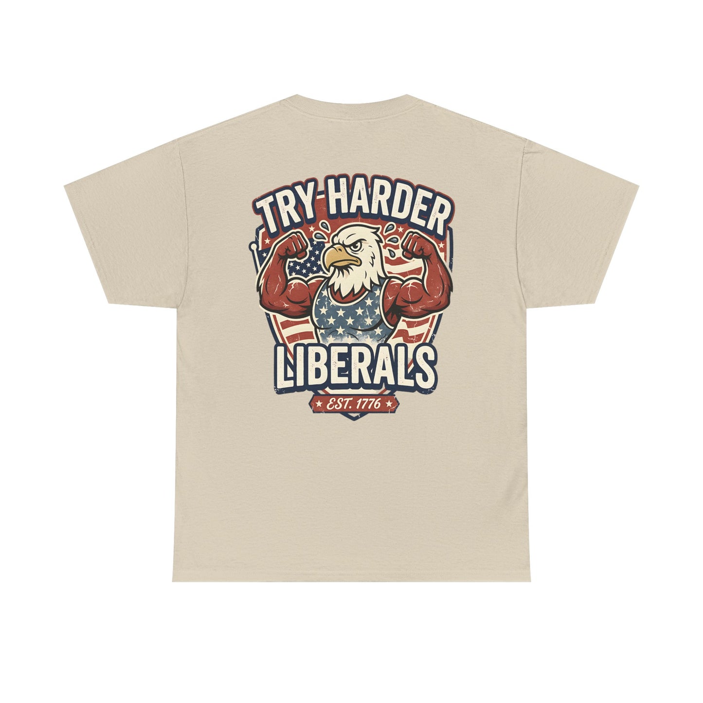 Patriotic Eagle Unisex Cotton Graphic T-Shirt