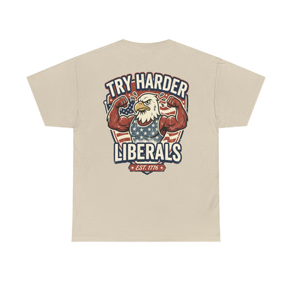 Patriotic Eagle Unisex Cotton Graphic T-Shirt