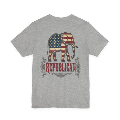 Republican Elephant Tee — Patriotic American T‑Shirt