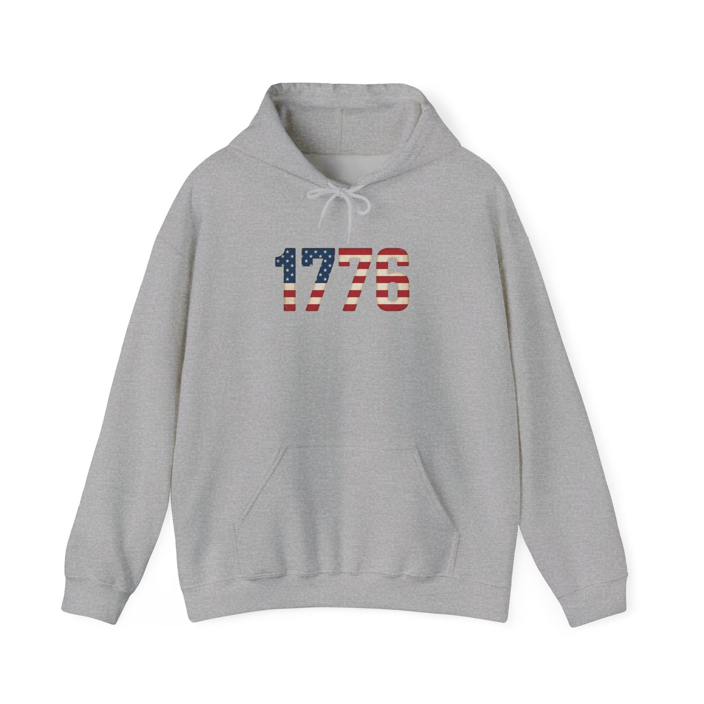 1776 American Made Hoodie — Patriotic USA Flag Sweatshirt