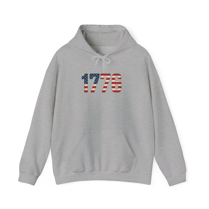 1776 American Made Hoodie — Patriotic USA Flag Sweatshirt