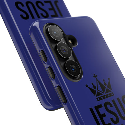 Jesus Is King Phone Case – Christian Faith Religious Protective Cover