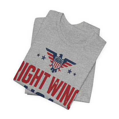 Patriotic Eagle Graphic T-Shirt – Short Sleeve Streetwear