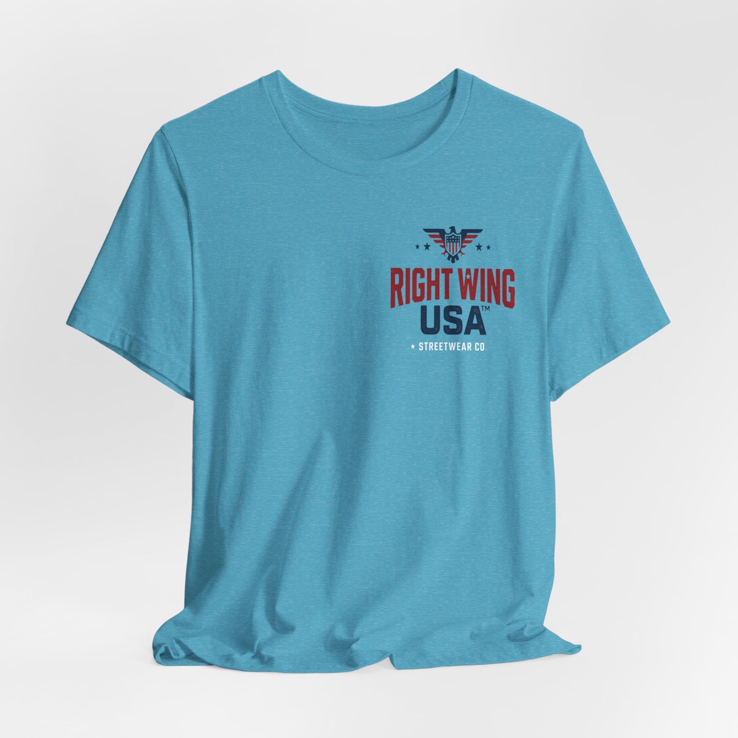 Proud American Tee — Right Wing USA Eagle Flag Patriotic T-Shirt