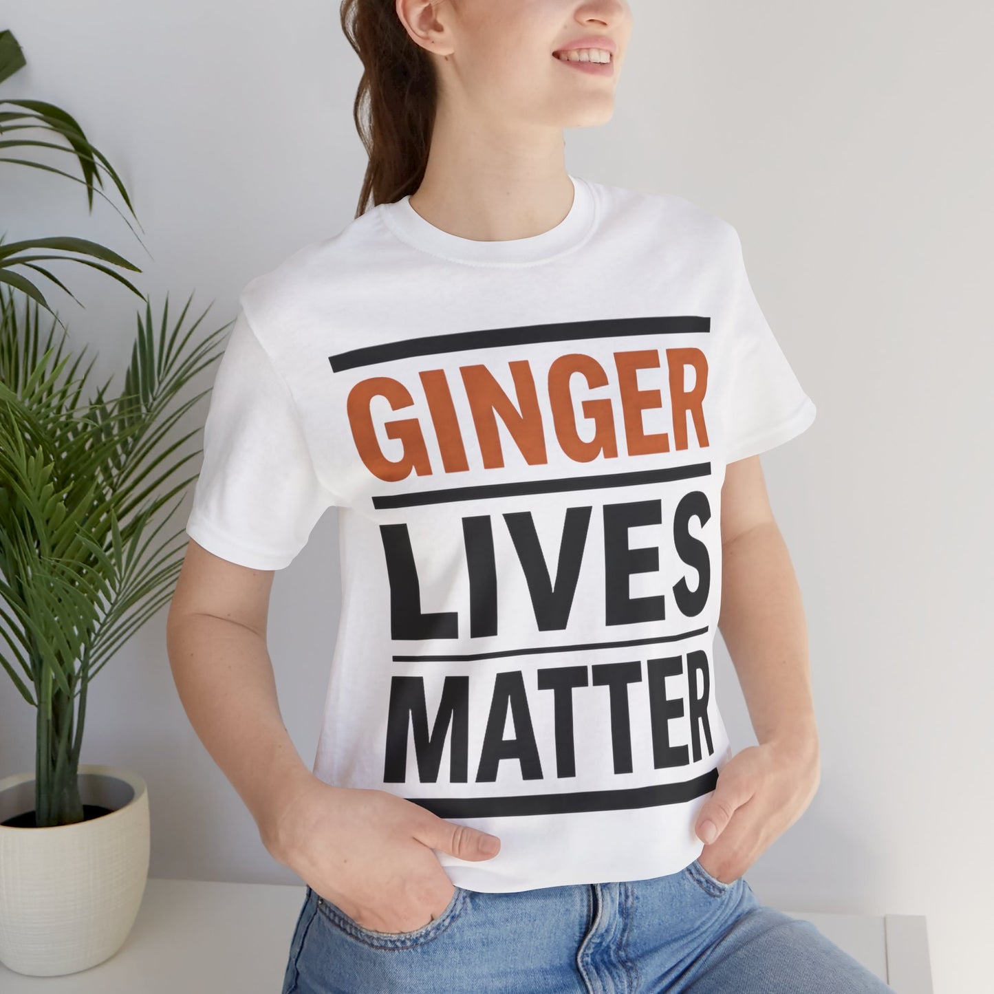 Ginger Lives Matter Tee — Bold Statement Short Sleeve Shirt