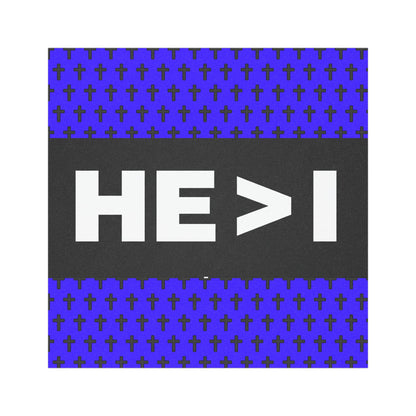 HE > I Cross Pattern Car Magnet — Christian Faith Vinyl Magnet