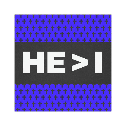HE > I Cross Pattern Car Magnet — Christian Faith Vinyl Magnet