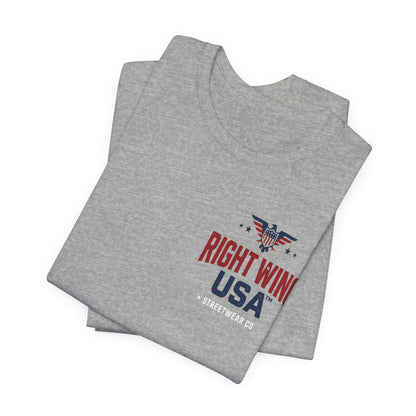 Proud American Tee — Right Wing USA Eagle Flag Patriotic T-Shirt
