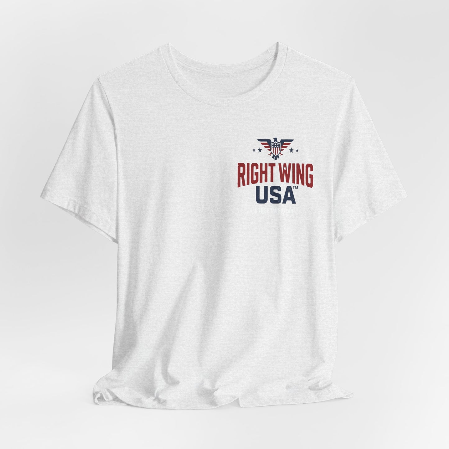 Proud American Tee — Right Wing USA Eagle Flag Patriotic T-Shirt
