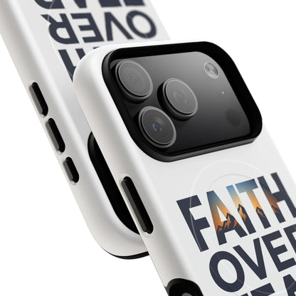 Phone Case — "Faith Over Fear" Tough Magnetic Protective Case