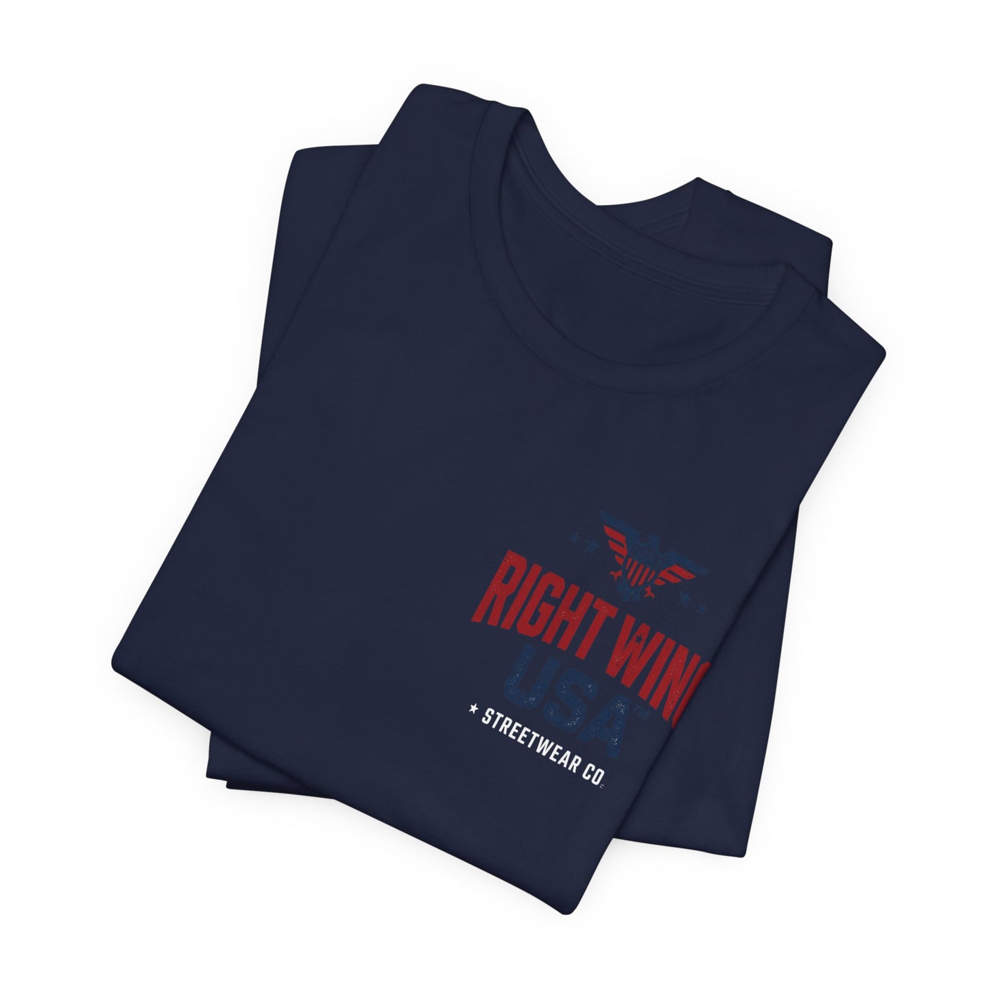 Proud American Tee — Right Wing USA Eagle Flag Patriotic T-Shirt