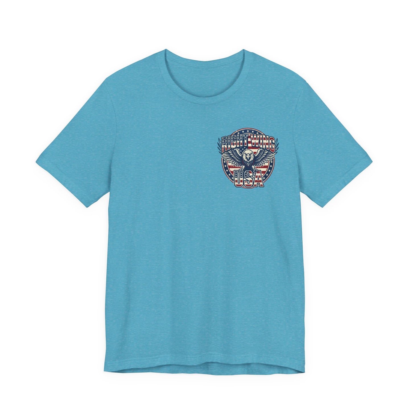 Professional Button Pusher Tee — Patriotic Eagle & Donkey Political Graphic Shirt