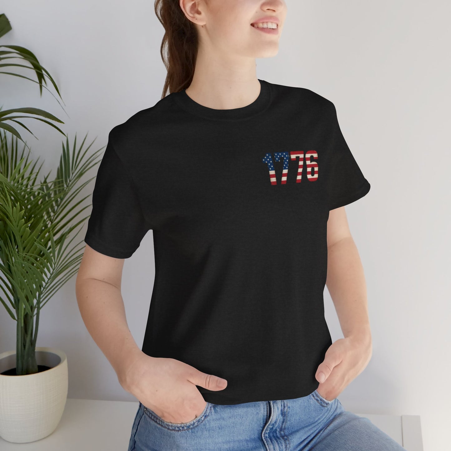 1776 We The People Patriotic Cotton Crew T-Shirt